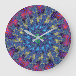 Rosa Seafoam Burst Stor Klocka