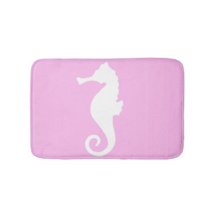 Rosa Seahorse Bathroom Mat Badrumsmatta