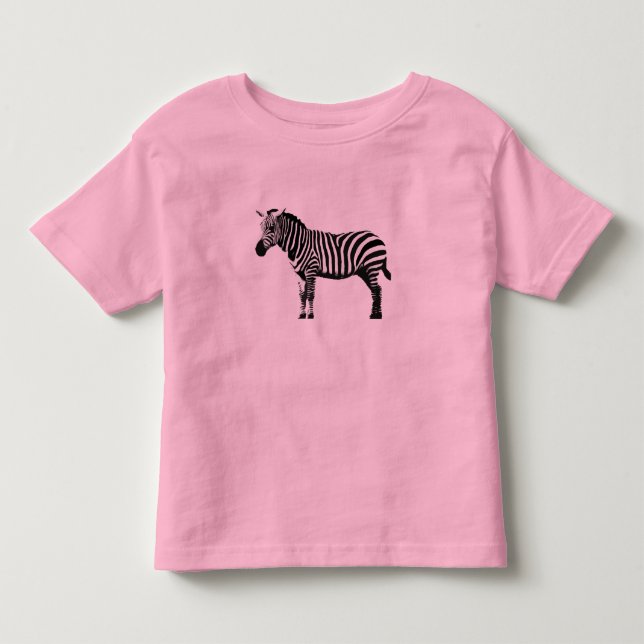 Rosa sebra t-shirt (Framsida)