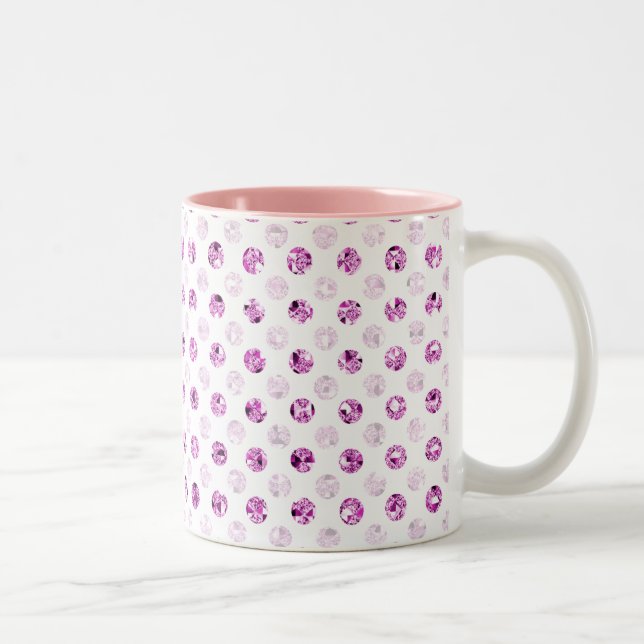 rosa sekvenseffekt mönster Drinkware-program Två-Tonad Mugg (Höger)