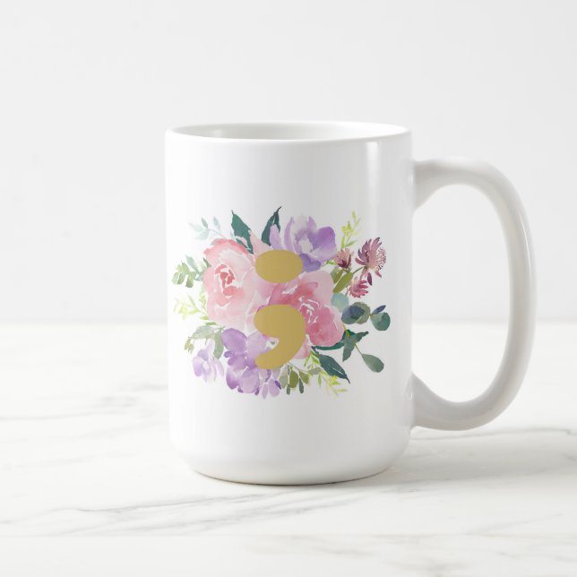 Rosa semikolonmugg kaffemugg (Höger)
