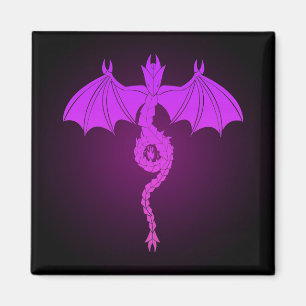 Rosa Serpent Dragon Magnet