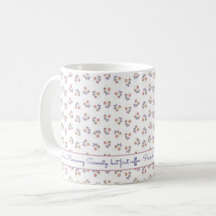 Rosa Shabby Chic Anpassad Satsning Söta Ärter Kaffemugg