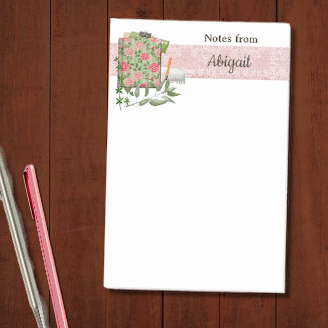 Rosa Shabby chic Kitchen Notes Post-it Block (Skapare uppladdad)
