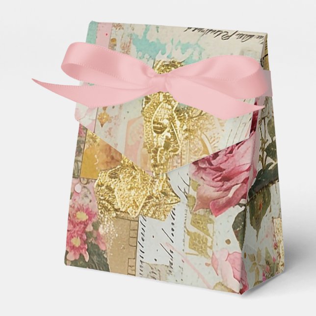 Rosa shabby chic rosor presentaskar (Framsidan Sidan)
