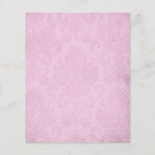 Rosa Shabby Damask Scrapbook Papper
