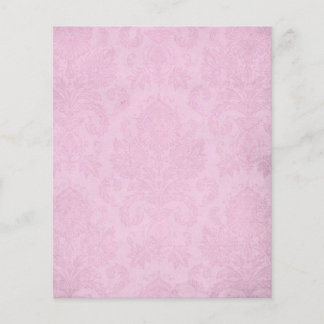 Rosa Shabby Damask Scrapbook Papper