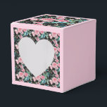 Rosa shabby ros blommig tebjudningstårta förmånslå presentaskar<br><div class="desc">Shabby chic rosa akva ros blommig tebjudning tårta förmånslådor. Designad utifrån en av mina akvarellmålningar.</div>