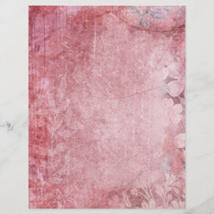 Rosa Shabby Vintage Scrapbook Papper