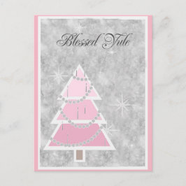 Rosa shade, Yule Cards Vykort