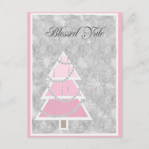 Rosa shade, Yule Cards Vykort
