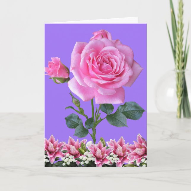 Rosa Sharon Lilja i Dalen Välkomstkort Kort (Framsida)