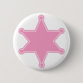 Rosa sheriff Badge - utforma din egen knapp