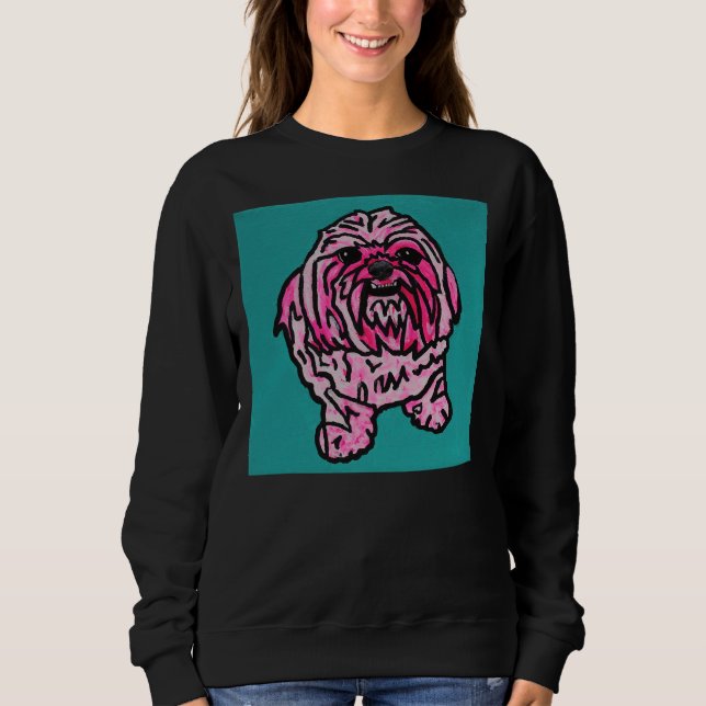 Rosa Shih Tzu T Shirt (Framsida)