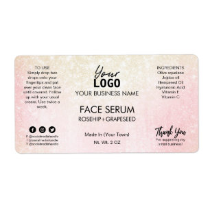 Rosa Shimmer Ansikte Serum Fraktsedel
