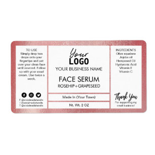 Rosa Shimmer Effect Serum Fraktsedel