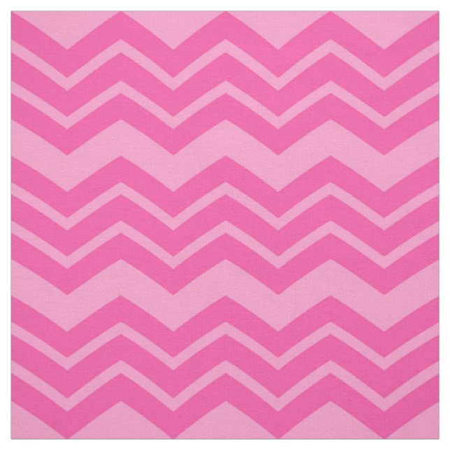 Rosa Shock rosa Zigzag Chevron Mönster Design Tyg (Provkarta)