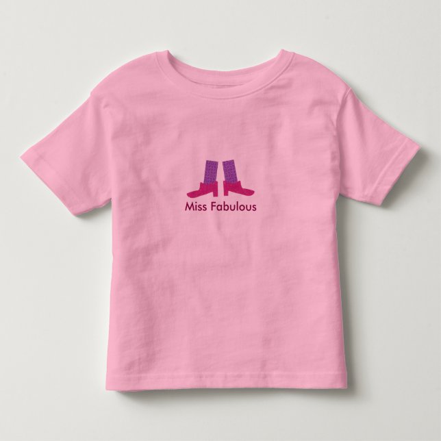 Rosa Shoes Anpassningsbar Tee (Framsida)