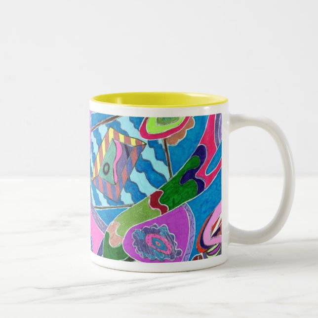 Rosa Shore, Abstrakt Art Mugg (Höger)