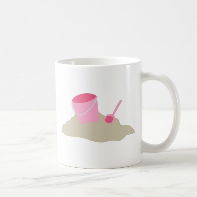 Rosa Shovel och Pail Kaffemugg (Höger)