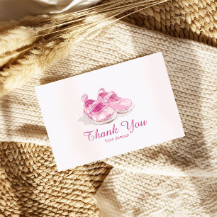 Rosa Shower Baby Shower Tack Kort