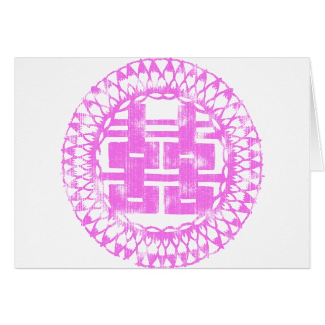 Rosa Shuan Xi Hälsningskort (Framsidan Horizontal)