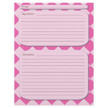 Rosa sida för utcheckat recept