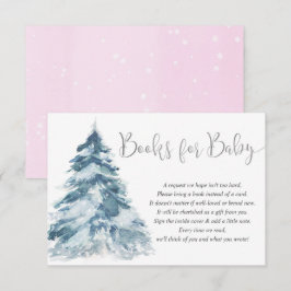 Rosa silver bokar för flicka-babydusch för tilläggskort