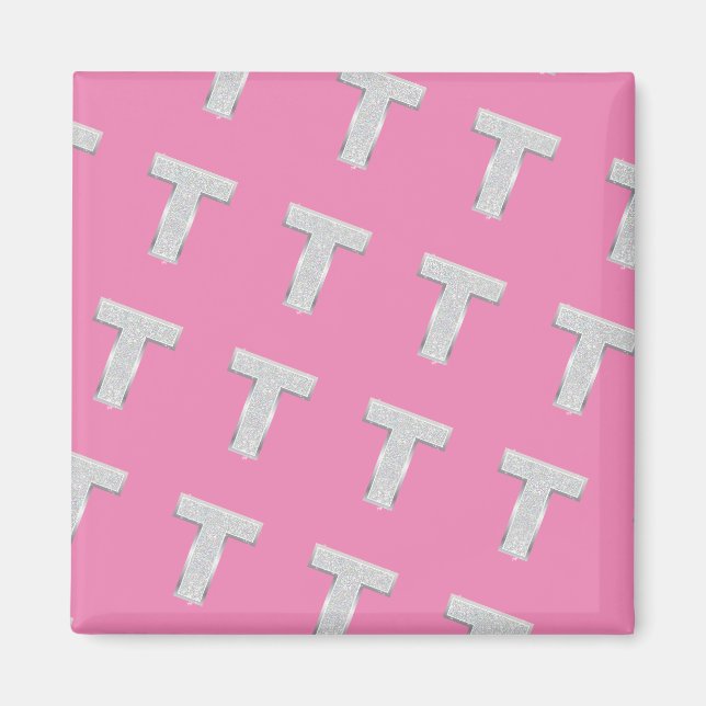 ROSA SILVER BREV T MAGNET (Framsidan)