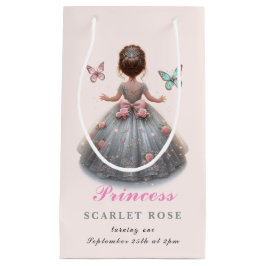 Rosa silver princess gown Fairytale födelsedagsfes