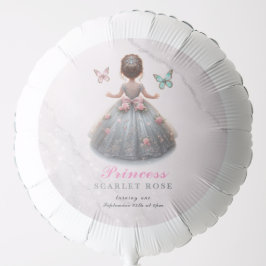 Rosa silver princess gown Fairytale födelsedagsfes