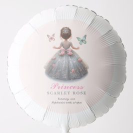 Rosa silver princess gown Fairytale födelsedagsfes
