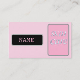 rosa silver skönhetsvård visitkort