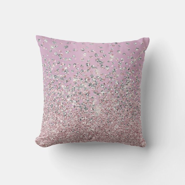Rosa Silver Söt Gnistra MoJo Pillow Kudde (Framsida)
