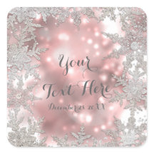Rosa Silver Winter Wonderland Snowflake Favor