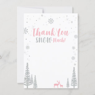 Rosa & Silver Winter Wonderland - tackkort Tack Kort
