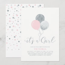 Rosa & Silverballonger | It's a Girl Baby Shower
