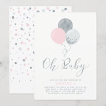 Rosa & Silverballonger | Oh Baby Girl Baby Shower