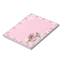 Rosa Simple Cute Anime Boho Anteckningsblock