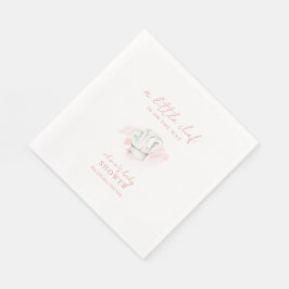 Rosa Simple Modern Little Chef Baby Shower Pappersservett