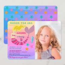 Rosa Sjöjungfru Fotofödelsedag