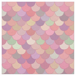 Rosa Sjöjungfru Mönster Tyg