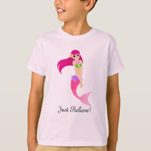 Rosa Sjöjungfru Tee Shirt