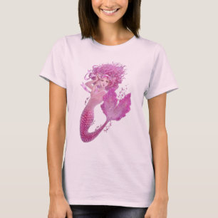 Rosa sjöjungfrufantasibaby - dockaT-tröja T-shirt
