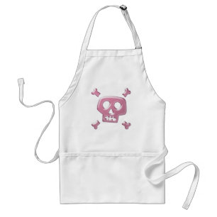 Rosa skalle och Crossbones Förkläde