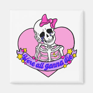 Rosa skalle skulle dö magnet