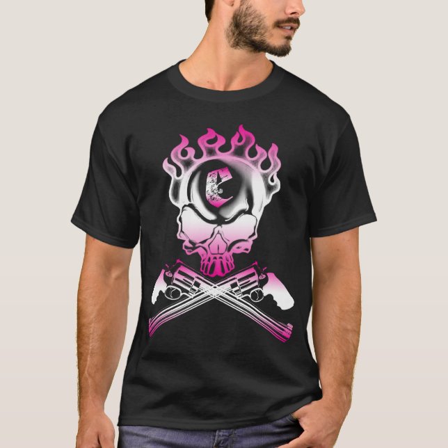 ROSA SKALLE TEE SHIRT (Framsida)