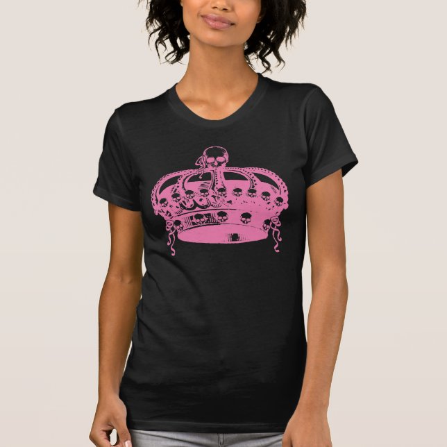 Rosa skallekrona t-shirt (Framsida)
