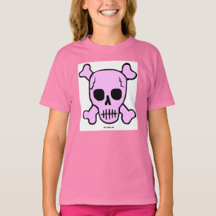 Rosa skallet-skjorta tee