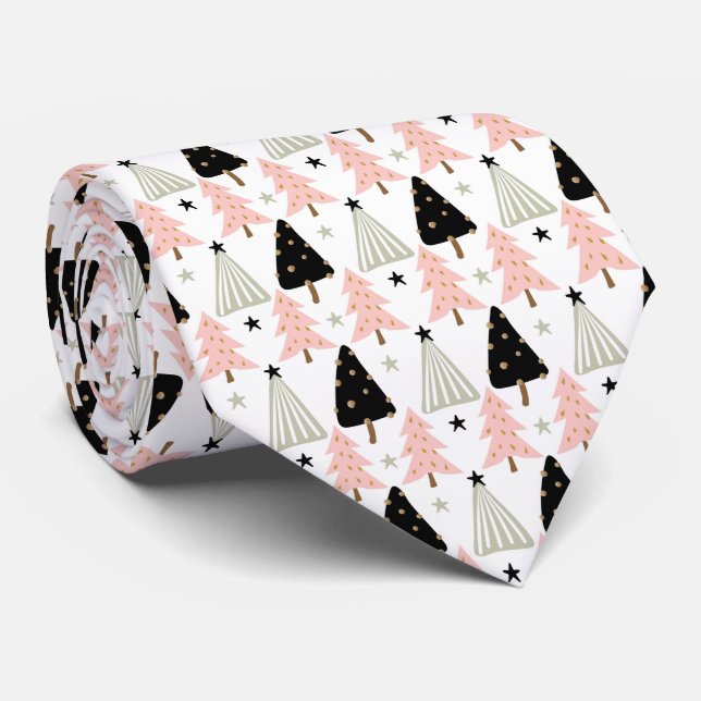 Rosa skandinavisk jul slips (Rullad)